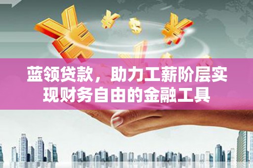 琅琊蓝领贷款，助力工薪阶层实现财务自由的金融工具