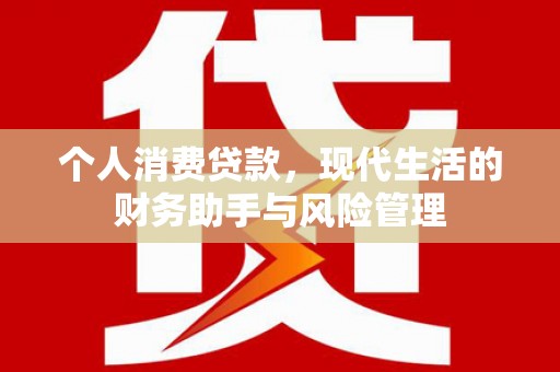 琅琊个人消费贷款，现代生活的财务助手与风险管理