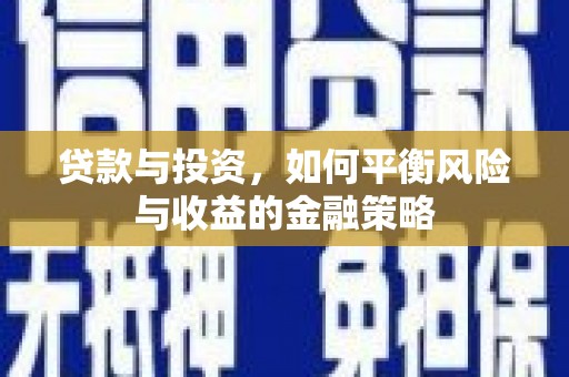 琅琊贷款与投资，如何平衡风险与收益的金融策略